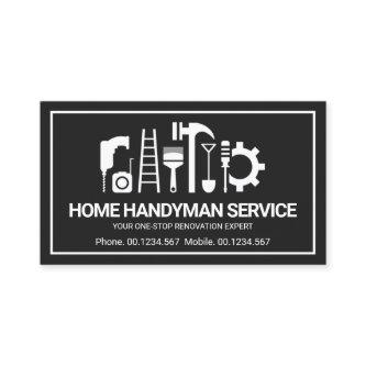 Retro Handyman Tools Motif, Odd Jobs