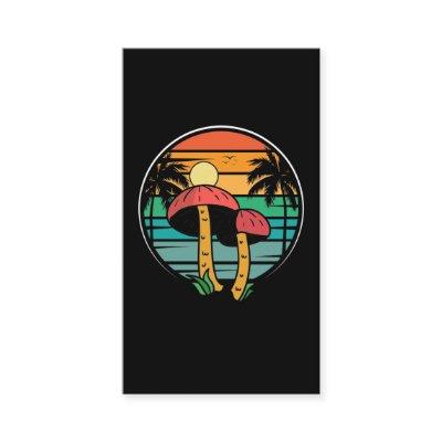 Retro Hawaiian Mushroom Sunset