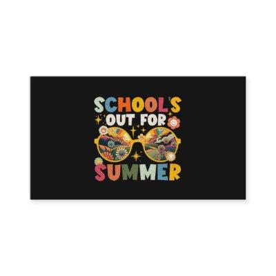 Retro Last Day of School's Out For Summer Teacher
