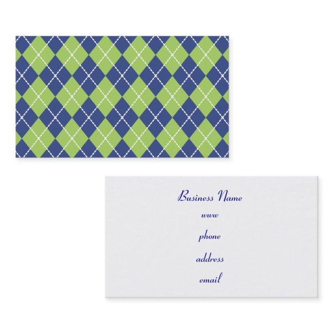 Retro Lime Argyle