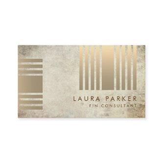 Retro Marble Gold Geometrical Finance Construction