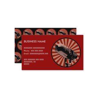Retro Microphone Graphic in Red