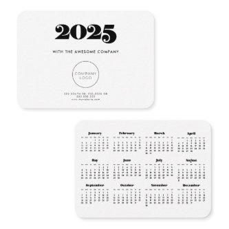 Retro minimalist Calendar 2025 corporate
