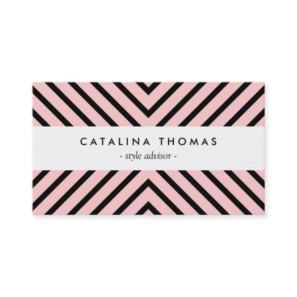 Retro Mod Black and Pink Pattern