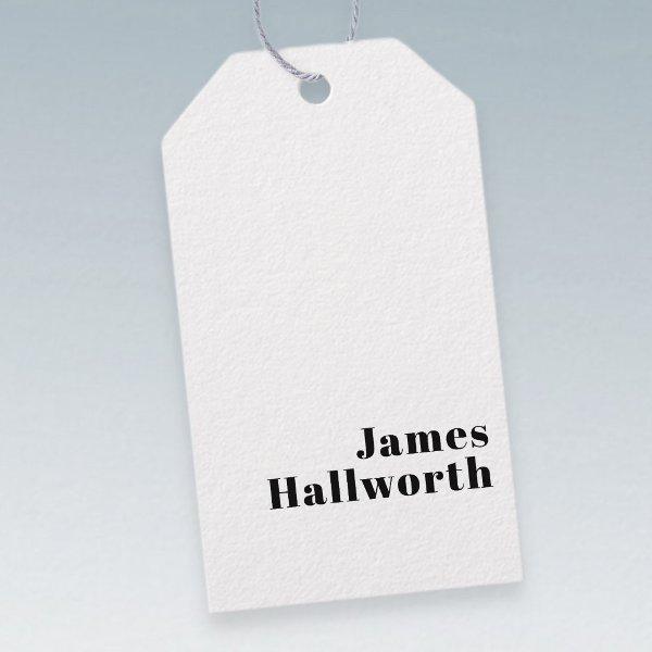 Retro Modern Minimal Name or Business Template Gift Tags