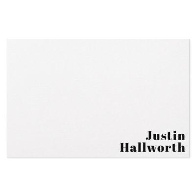 Retro Modern Minimal Name or Business Template Stationery