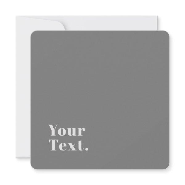 Retro Modern Minimalistic Name (or other text) Note Card