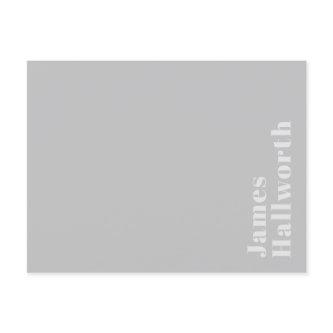 Retro Modern Minimalistic Name (or other text) Postcard