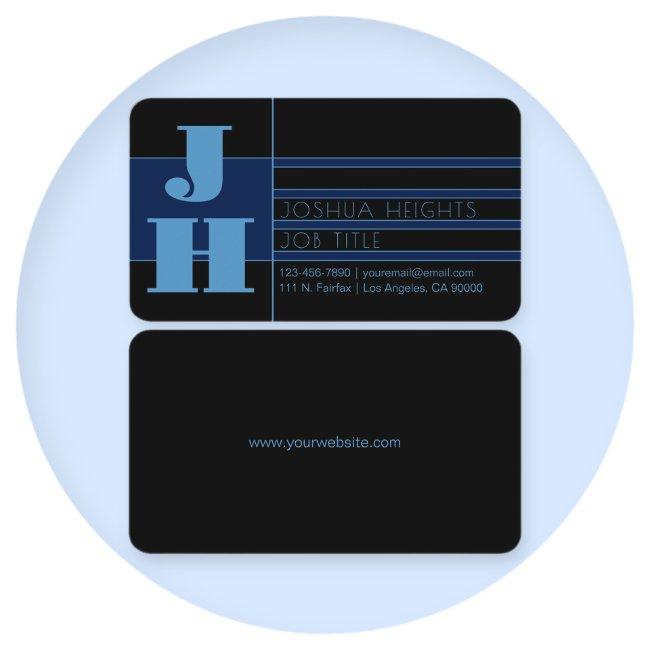 Retro-modern Monogram & Editable Shapes & Colors