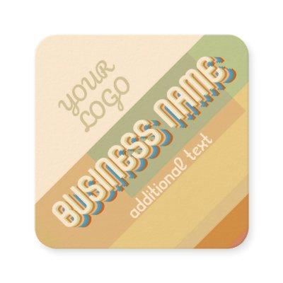 Retro-Modern Name w/Geometric Shapes & Colors  Squ Square