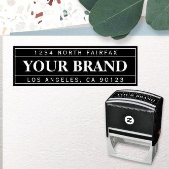 Retro-Modern Professional | Return Address Self-inking Stamp