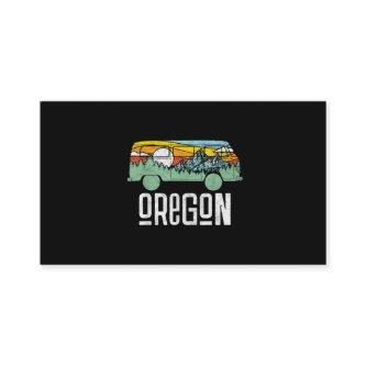 Retro Oregon Outdoor Hippie Van Nature
