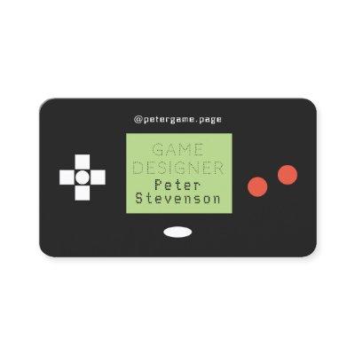 Retro play style faux game pad look