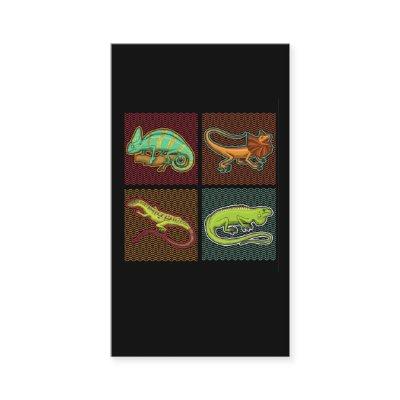 Retro Reptiles Lizard Chameleon Iguana