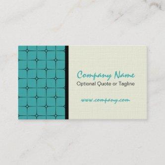 Retro Romance Patterned , Teal