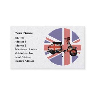 Retro scooter weathered Union jack design