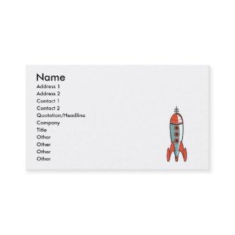 retro space rocket