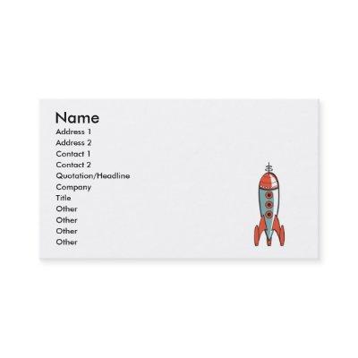 retro space rocket