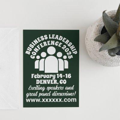 Retro-Style Business Leadership Conference Invitation
