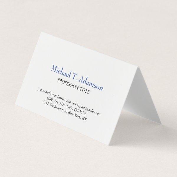 Retro Style Elegant Plain Simple White