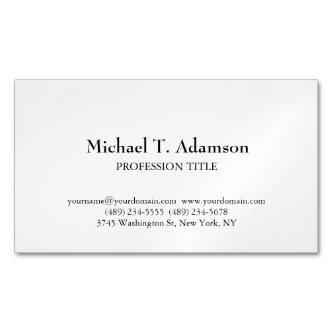 Retro Style Elegant Plain Simple White  Magnet