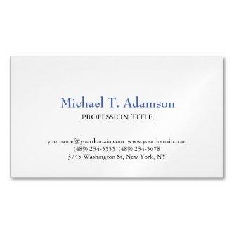 Retro Style Elegant Plain Simple White  Magnet