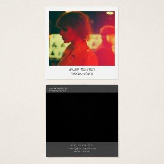 Retro style instant photo square