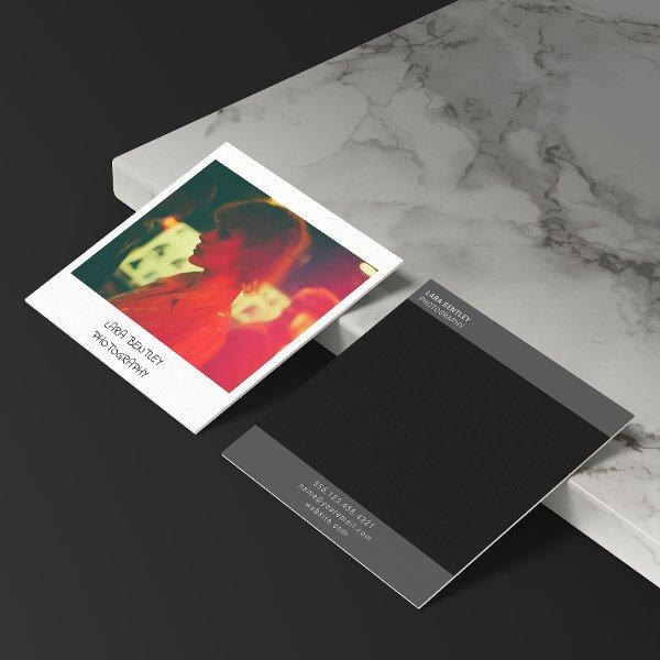 Retro style instant photo square