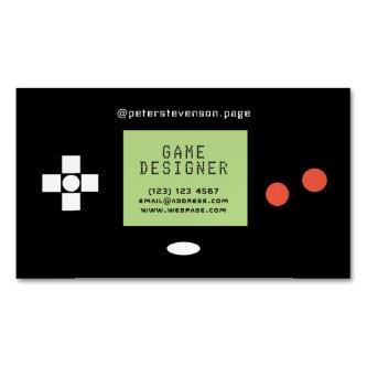 Retro style video games console  magnet