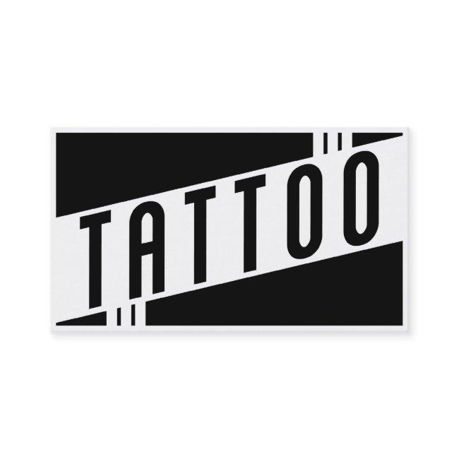 retro tattoo punch card