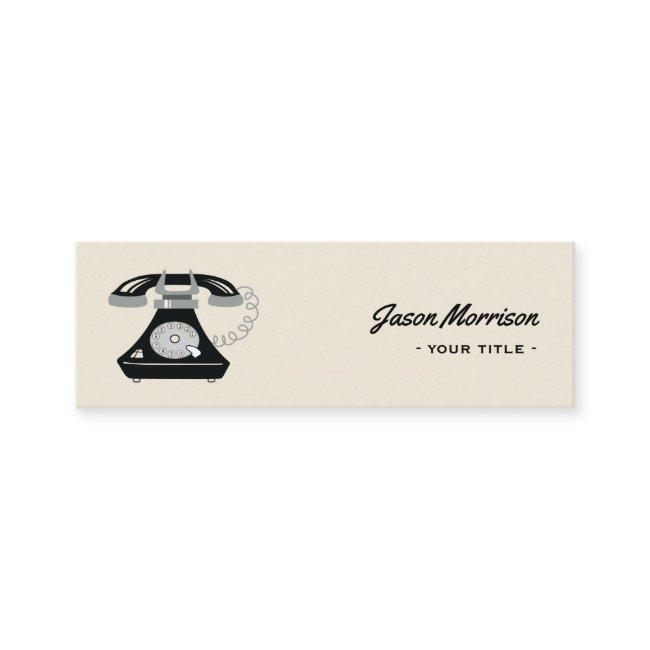 Retro Telephone Black Old Style Professional Mini