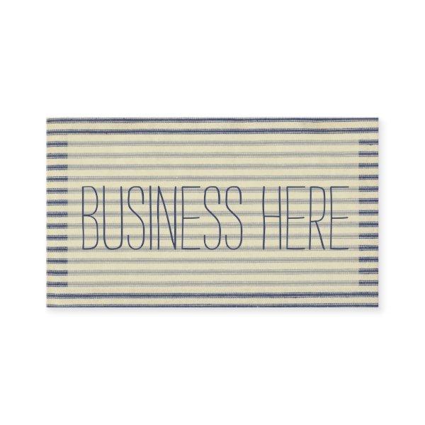Retro Ticking Blue & White Striped Vintage French