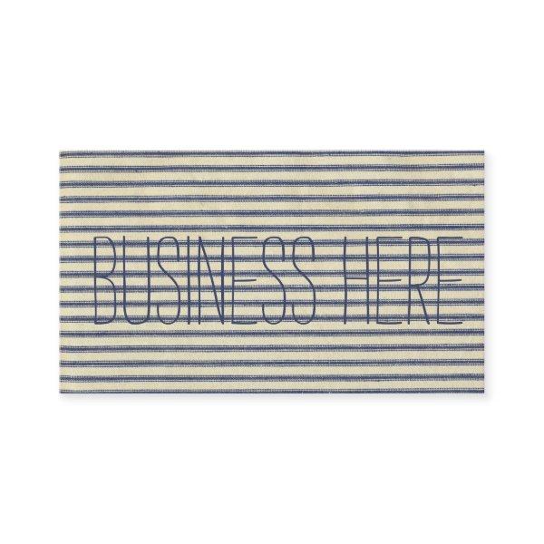 Retro Ticking Blue & White Striped Vintage French