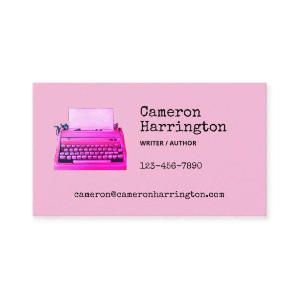 Retro Typewriter Cute Light Academia Girly Pink