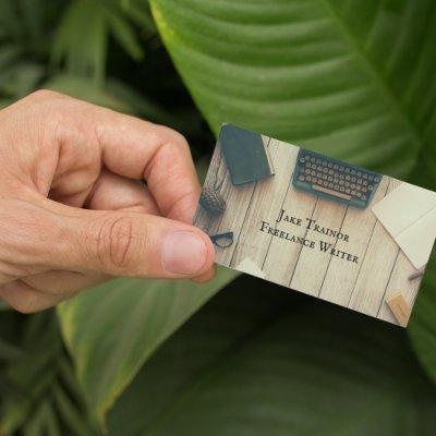 Retro Typewriter Desk QR Code