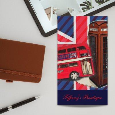 Retro Union Jack London Bus red telephone booth