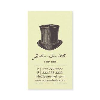 Retro Upper Class Top Hat Calling Card