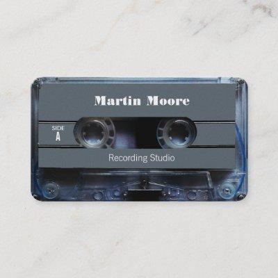 Retro vintage audio style cassette cover