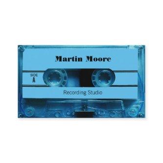 Retro vintage audio style cassette cover