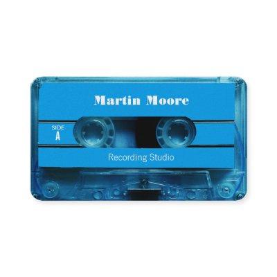 Retro vintage audio style cassette cover