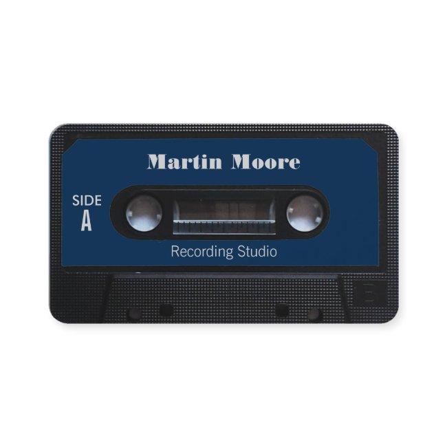 Retro vintage audio style cassette cover
