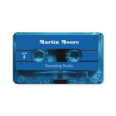Retro vintage audio style cassette cover