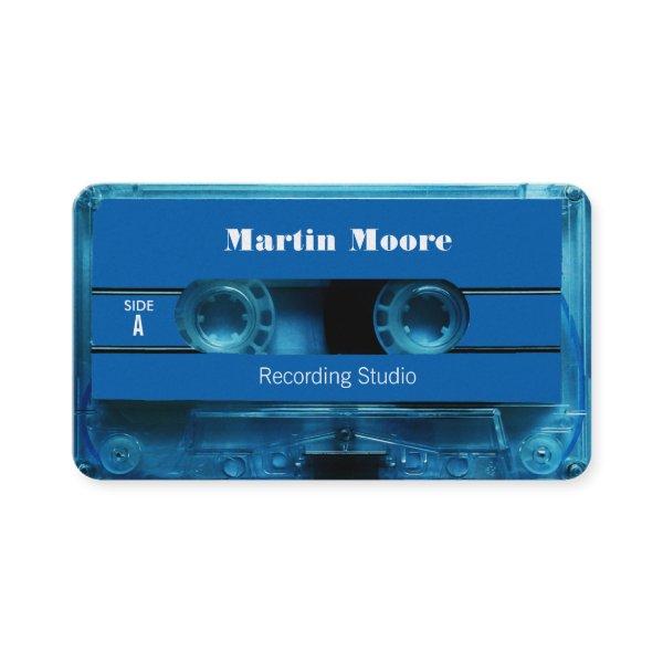 Retro vintage audio style cassette cover