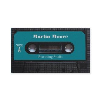 Retro vintage audio style cassette cover