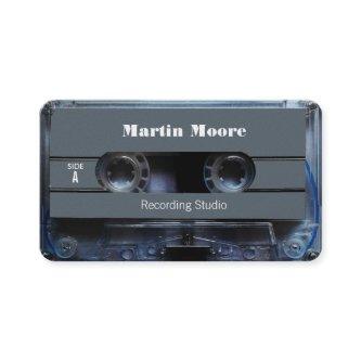 Retro vintage audio style cassette cover