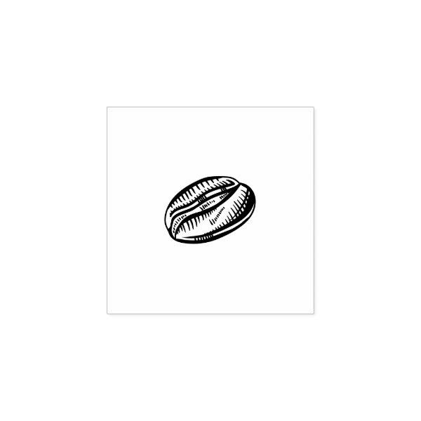 Retro Vintage Coffee Bean Loyalty Stamp