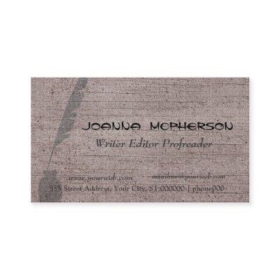 Retro Vintage Writer Feather Quill