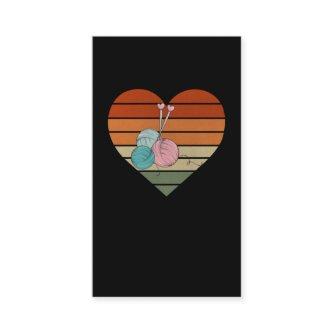 Retro Yarn Lover Knitter Crafting Crocheter