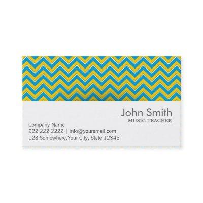 Retro Zigzag Music Teacher