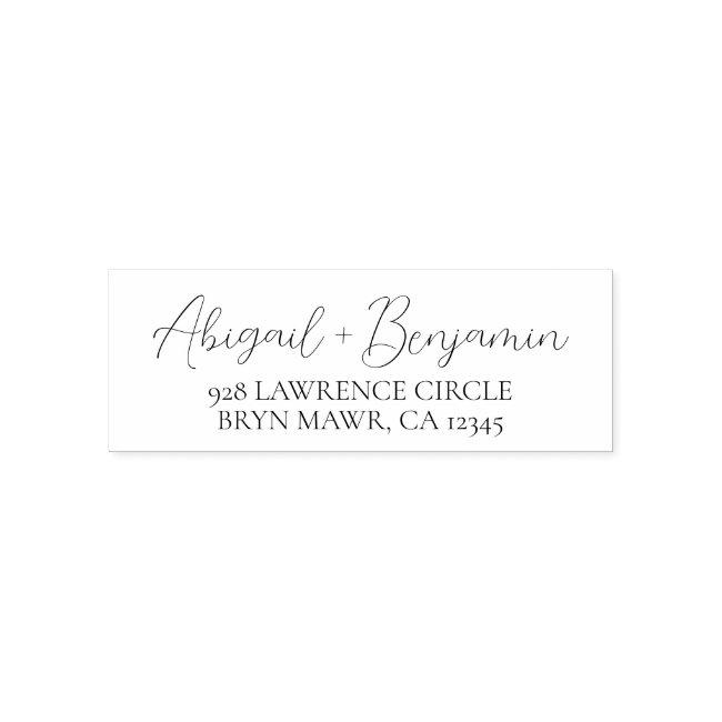 Return Address Custom Handwritten Self-inking Stamp
